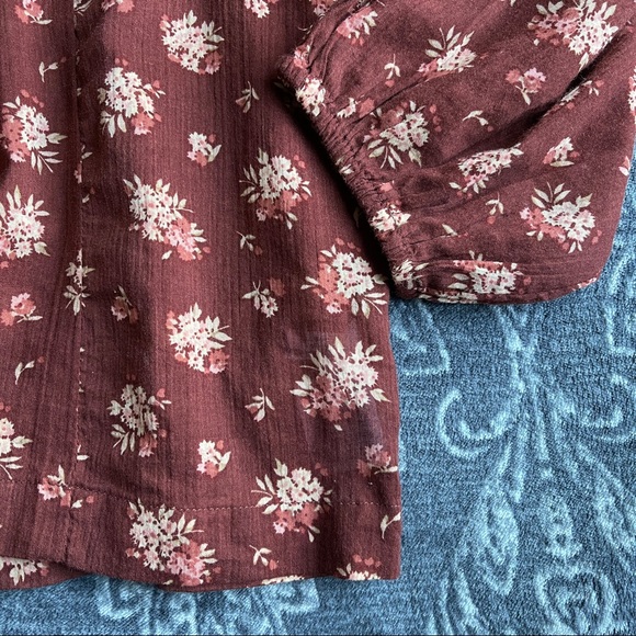 Madewell Ladder-Trim Ruffle Top Homestead Bouquet - Picture 8 of 11